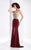 Clarisse - 3184 Crystal Crusted Halter Gown in Red
