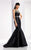 Clarisse - 3187 Embellished Jewel Mermaid Dress in Black