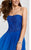 Clarisse - 3213 Beaded Semi-Sweetheart A-line Dress in Blue
