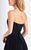 Clarisse - 3213 Beaded Semi-Sweetheart A-line Dress in Black