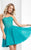 Clarisse - 3213 Beaded Semi-Sweetheart A-line Dress in Green