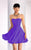 Clarisse - 3215 Strapless Chiffon A-line Dress in Purple