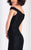 Clarisse - s4801 Lace Plunging Off-Shoulder Dress in Black
