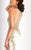 Clarisse - 4853 Gilded Glittering Illusion Evening Gown in White and Gold