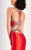 Clarisse - 4861 Sparkling Sheer Halter Mermaid Gown in Red