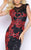 Cassandra Stone - 4336A Cap Gown Style in Black and Red