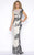 Cassandra Stone - 4336A Cap Gown Style in White and Black