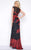 Cassandra Stone - 4336A Cap Gown Style in Black and Red