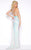 Cassandra Stone - 4509A High Neck Gown Style in White