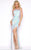 Cassandra Stone - 4509A High Neck Gown Style in White