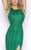 High Neck Gown Style 4516A  in Green