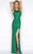 High Neck Gown Style 4516A  in Green