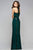 7510 Jersey Long Evening Dress with Sequined Trim