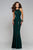 7510 Jersey Long Evening Dress with Sequined Trim