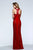 7510 Jersey Long Evening Dress with Sequined Trim