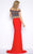 Cassandra Stone - 40605A Two Piece Gown Style in Red