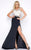 Cassandra Stone - 40619A High Neck Gown Style in Black
