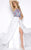 Cassandra Stone - 40627A High Neck Gown Style in White