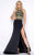 Cassandra Stone - 50365A High Neck Gown Style in Black