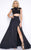 Cassandra Stone - Two Piece Cap Gown Style 76968A in Black