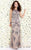 Shail K - Stunning Illusion Tulle Gown with Intricate Embellishments 1121  In Gray