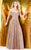 Shail K - Gossamer Strapless Sweetheart A-Line Evening Gown 1124 In Neutral