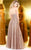 Shail K - Gossamer Strapless Sweetheart A-Line Evening Gown 1124 In Neutral