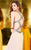 Shail K - Stunning Halter Gown with Side Cutouts 1135 In Neutral