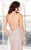 Shail K - Magnificent Halter Long Strappy Back Gown 1147 In Neutral