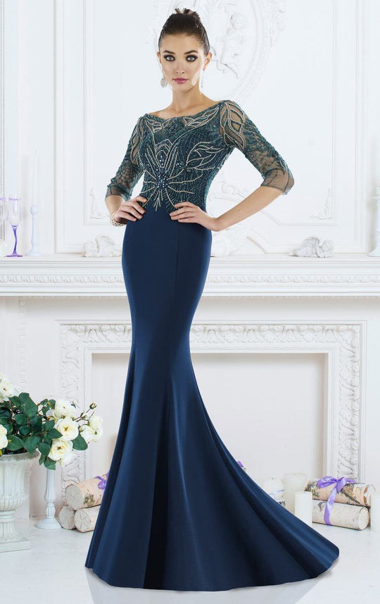 Janique 7521 Dress in Teal