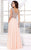 Shail K - Long Chiffon Prom Dress 4044 In Pink