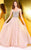 Shail K - Sophisticated Sleeveless Long Dress 4066 In Pink