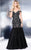 Shail K - Beaded Sweetheart Tulle Mermaid Gown 4097 In Black