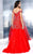 Shail K - Beaded Sweetheart Tulle Mermaid Gown 4097  In Red