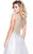 Shail K - Stunning Laced and Beaded Scoop Neck Tulle A-Line Gown 5019  in Silver and Gold