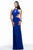 Faviana - 7527 Halter Cutout Fitted Evening Gown