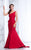 Tarik Ediz 50032 One Shoulder Mermaid Dress  - 1 pc Peach Nectar In Size 2 Available In Red
