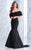 Tarik Ediz - Off The Shoulder Mermaid Dress 50042 in Black