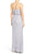Adrianna Papell - AP1E201290 Sleeveless Lace Blouson Evening Gown in Gray