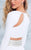 Tarik Ediz - Two-Piece A-line Dress 50052 in White