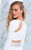 Tarik Ediz - Two-Piece A-line Dress 50052 in White