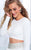 Tarik Ediz - Two-Piece A-line Dress 50052 in White