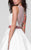 Tarik Ediz - Bedazzled A-line Dress 50053 in White