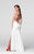 Tarik Ediz - Beaded High Neck Gown 50054 in White