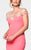 Tarik Ediz - Off The Shoulder Sheath Dress 50057 in Pink