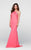 Tarik Ediz - Beaded Halter Neck Dress 50059 in Pink