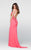 Tarik Ediz - Beaded Halter Neck Dress 50059 in Pink