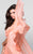 Tarik Ediz - Lace Detailed Sleeveless Crepe Gown 92498 in Orange