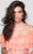 Tarik Ediz - Lace Detailed Sleeveless Crepe Gown 92498 in Orange