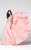 Tarik Ediz - Floral Embroidered A-line Dress 50068 in Pink